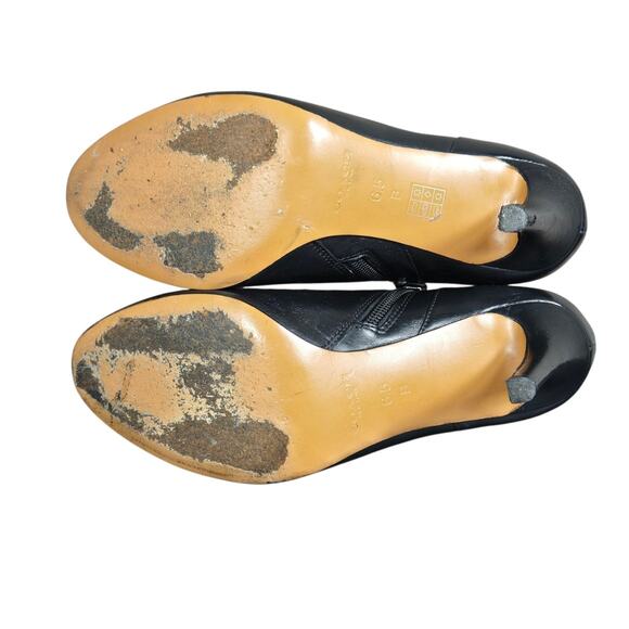 Coach Seneca Shoes Womens Size 6.5 Black Leather Booties Heels Zip Dressy - Picture 10 of 14